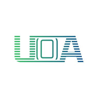 Modern UOA Logo Tasarımı. İş Kimliği için UOA Minimalist, Profesyonel ve Çok Yönlü Markalaştırma Simgesi