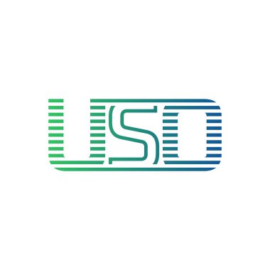 Modern USO Logo Tasarımı. USO Minimalist, Profesyonel ve İş Kimliği için Çok Yönlü Markalaştırma Simgesi