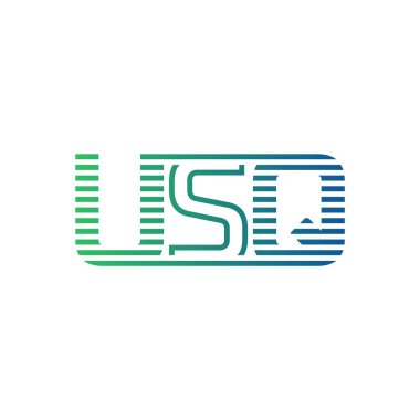 Modern USQ Logo Tasarımı. USQ Minimalist, Profesyonel ve İş Kimliği için Çok Yönlü Markalaştırma Simgesi