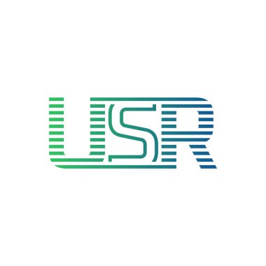 Modern USR Logo Tasarımı. USR Minimalist, Profesyonel ve İş Kimliği için Çok Yönlü Markalaştırma Simgesi