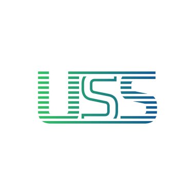 Modern USS Logo Tasarımı. USS Minimalist, Profesyonel ve İş Kimliği için Çok Yönlü Markalaştırma Simgesi