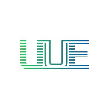 Modern UUE Logo Tasarımı. İş Kimliği İçin UUE Minimalist, Profesyonel ve Çok Yönlü Markalaştırma Simgesi