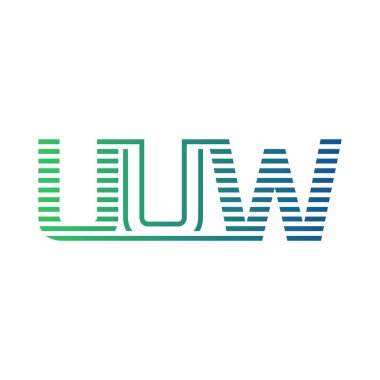 Modern UUW Logo Tasarımı. İş Kimliği için UUW Minimalist, Profesyonel ve Çok Yönlü Markalaştırma Simgesi