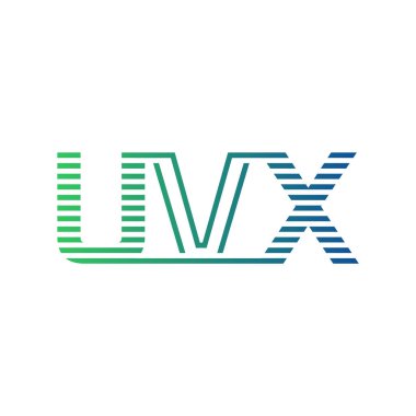 Modern UVX Logo Tasarımı. İş Kimliği için UVX Minimalist, Profesyonel ve Çok Yönlü Markalaştırma Simgesi