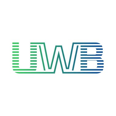 Modern UWB Logo Tasarımı. İş Kimliği için UWB Minimalist, Profesyonel ve Çok Yönlü Markalaştırma Simgesi