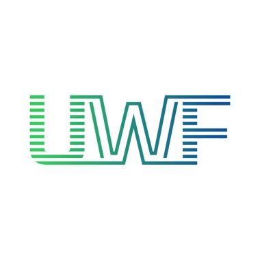 Modern UWF Logo Tasarımı. İş Kimliği için UWF Minimalist, Profesyonel ve Çok Yönlü Markalaştırma Simgesi