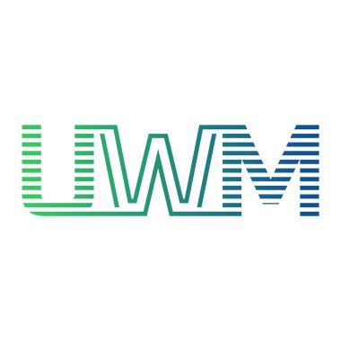 Modern UWM Logo Tasarımı. UWM Minimalist, Profesyonel ve İşletme Kimliği İçin Çok Yönlü Markalaştırma Simgesi