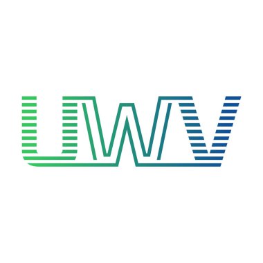 Modern UWV Logo Tasarımı. İş Kimliği için UWV Minimalist, Profesyonel ve Çok Yönlü Markalaştırma Simgesi