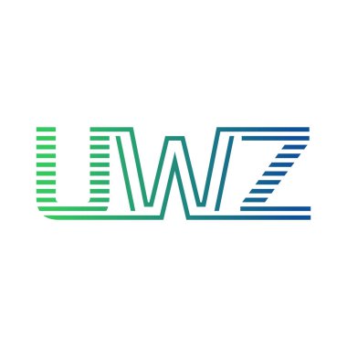 Modern UWZ Logo Tasarımı. İş Kimliği için UWZ Minimalist, Profesyonel ve Çok Yönlü Markalaştırma Simgesi