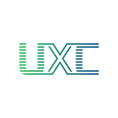 Modern UXC Logo Tasarımı. İş Kimliği için UXC Minimalist, Profesyonel ve Çok Yönlü Markalaştırma Simgesi