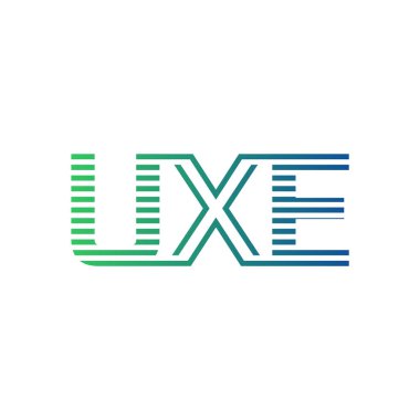 Modern UXE Logo Tasarımı. İş Kimliği için UXE Minimalist, Profesyonel ve Çok Yönlü Markalaştırma Simgesi