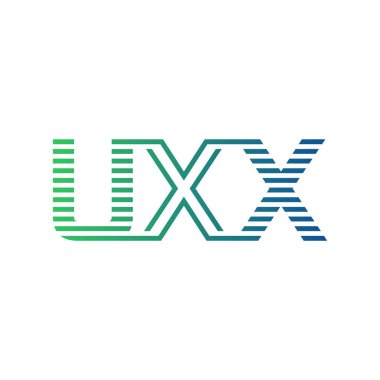 Modern UXX Logo Tasarımı. İş Kimliği için UXX Minimalist, Profesyonel ve Çok Yönlü Markalaştırma Simgesi