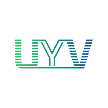 Modern UYV Logo Tasarımı. İş Kimliği için UYV Minimalist, Profesyonel ve Çok Yönlü Markalaştırma Simgesi