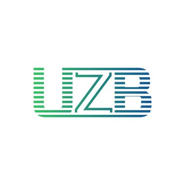 Modern UZB Logo Tasarımı. İş Kimliği için UZB Minimalist, Profesyonel ve Çok Yönlü Markalaştırma Simgesi