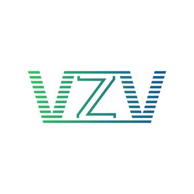 Modern VZV Logo Tasarımı. Harf VZV İş Kimliği Minimalist, Profesyonel ve Çok Yönlü Markalaştırma Simgesi