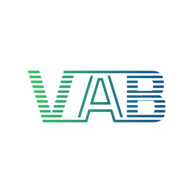Modern VAB Logo Tasarımı. İş Kimliği için VAB Minimalist, Profesyonel ve Çok Yönlü Markalaştırma Simgesi