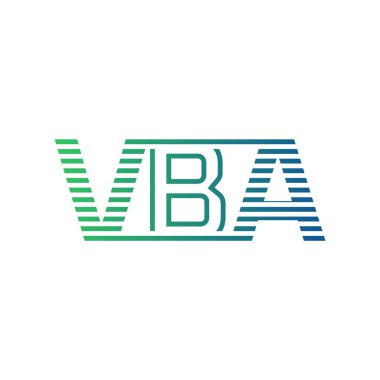 Modern VBA Logo Tasarımı. İş Kimliği için VBA Minimalist, Profesyonel ve Çok Yönlü Markalaştırma Simgesi