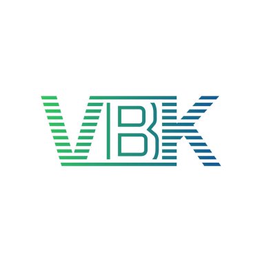 Modern VBK Logo Tasarımı. İş Kimliği için VBK Minimalist, Profesyonel ve Çok Yönlü Markalaştırma Simgesi
