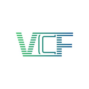 Modern VCF Logo Tasarımı. Harf VCF İş Kimliği Minimalist, Profesyonel ve Çok Yönlü Markalaştırma Simgesi