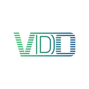Modern VDO Logo Tasarımı. İş Kimliği için VDO Minimalist, Profesyonel ve Çok Yönlü Markalaştırma Simgesi