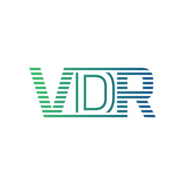 Modern VDR Logo Tasarımı. Harf VDR İş Kimliği Minimalist, Profesyonel ve Çok Yönlü Markalaştırma Simgesi