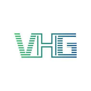 Modern VHG Logo Tasarımı. Harf VHG İş Kimliği Minimalist, Profesyonel ve Çok Yönlü Markalaştırma Simgesi