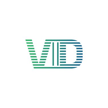Modern VID Logo Tasarımı. Ticari Kimlik Kimliği Minimalist, Profesyonel ve Çok Yönlü Markalaştırma Simgesi
