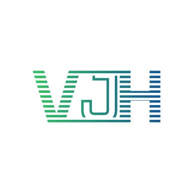 Modern VJH Logo Tasarımı. İş Kimliği için VJH Minimalist, Profesyonel ve Çok Yönlü Markalaştırma Simgesi