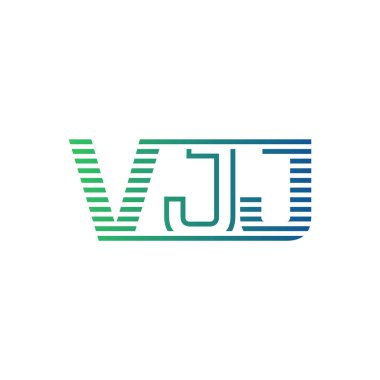 Modern VJJ Logo Tasarımı. İş Kimliği için VJJ Mektubu Minimalist, Profesyonel ve Çok Yönlü Markalaştırma Simgesi