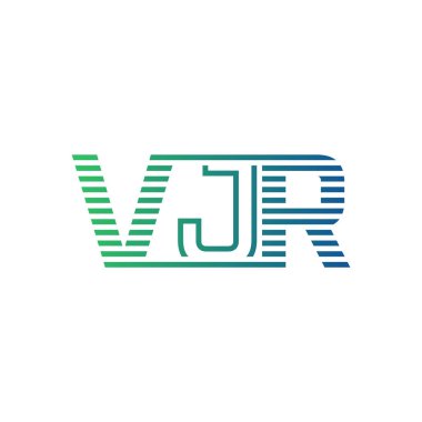Modern VJR Logo Tasarımı. Harf VJR İş Kimliği Minimalist, Profesyonel ve Çok Yönlü Markalaştırma Simgesi