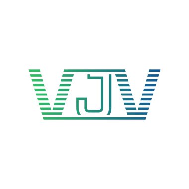 Modern VJV Logo Tasarımı. Harf VJV İş Kimliği Minimalist, Profesyonel ve Çok Yönlü Markalaştırma Simgesi