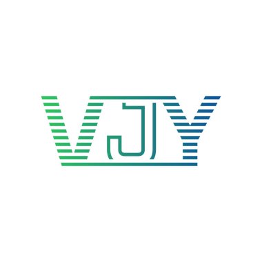 Modern VJY Logo Tasarımı. İş Kimliği için VJY Minimalist, Profesyonel ve Çok Yönlü Markalaştırma Simgesi
