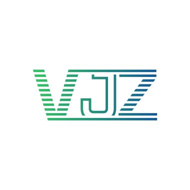 Modern VJZ Logo Tasarımı. İş Kimliği için VJZ Minimalist, Profesyonel ve Çok Yönlü Markalaştırma Simgesi