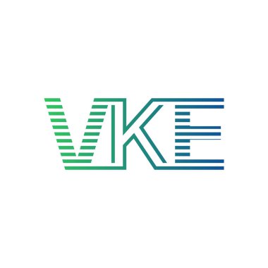 Modern VKE Logo Tasarımı. İş Kimliği için VKE Minimalist, Profesyonel ve Çok Yönlü Markalaştırma Simgesi