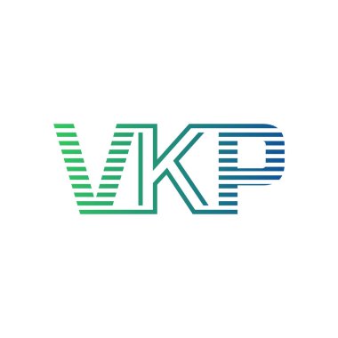 Modern VKP Logo Tasarımı. Harf VKP İş Kimliği Minimalist, Profesyonel ve Çok Yönlü Markalaştırma Simgesi