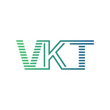 Modern VKT Logo Tasarımı. İş Kimliği için VKT Minimalist, Profesyonel ve Çok Yönlü Markalaştırma Simgesi