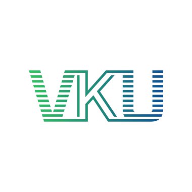 Modern VKU Logo Tasarımı. VKU Minimalist, Profesyonel ve Çok Yönlü İşletme Kimliği Simgesi