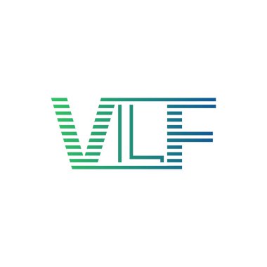 Modern VLF Logo Tasarımı. İş Kimliği için VLF Minimalist, Profesyonel ve Çok Yönlü Markalaştırma Simgesi