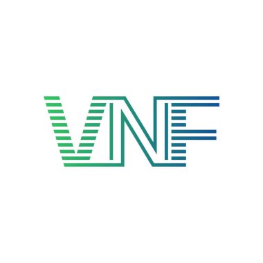 Modern VNF Logo Tasarımı. İş Kimliği için VNF Minimalist, Profesyonel ve Çok Yönlü Markalaştırma Simgesi