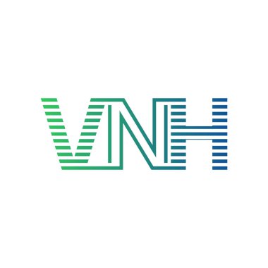 Modern VNH Logo Tasarımı. İş Kimliği için VNH Minimalist, Profesyonel ve Çok Yönlü Markalaştırma Simgesi