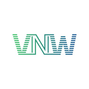 Modern VNW Logo Tasarımı. İş Kimliği için VNW Minimalist, Profesyonel ve Çok Yönlü Markalaştırma Simgesi