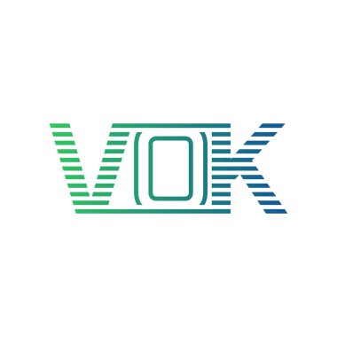 Modern VOK Logo Tasarımı. İş Kimliği için VOK Minimalist, Profesyonel ve Çok Yönlü Markalaştırma Simgesi