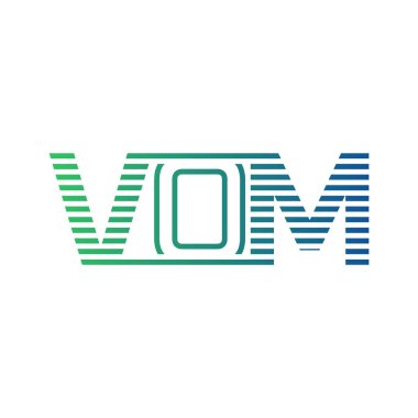Modern VOM Logo Tasarımı. İş Kimliği için VoM Minimalist, Profesyonel ve Çok Yönlü Markalaştırma Simgesi