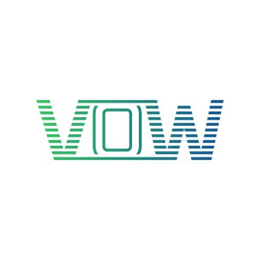 Modern VOW Logo Tasarımı. İş Kimliği İçin VoW Minimalist, Profesyonel ve Çok Yönlü Markalaştırma Simgesi