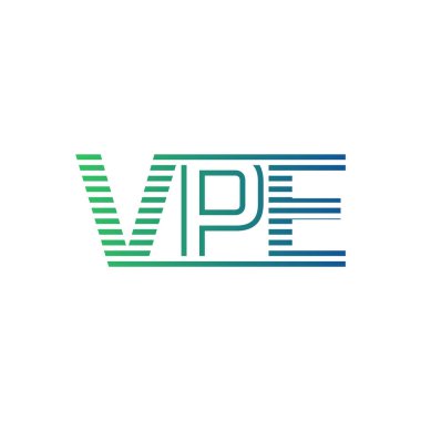Modern VPE Logo Tasarımı. İş Kimliği için VPE Minimalist, Profesyonel ve Çok Yönlü Markalaştırma Simgesi