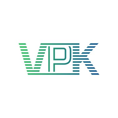 Modern VPK Logo Tasarımı. Harf VPK İş Kimliği Minimalist, Profesyonel ve Çok Yönlü Markalaştırma Simgesi