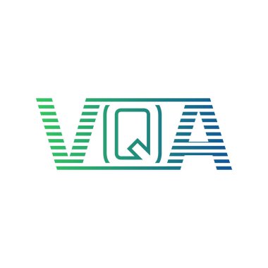 Modern VQA Logo Tasarımı. Harf VQA Minimalist, Profesyonel ve İş Kimliği için Çok Yönlü Markalaştırma Simgesi