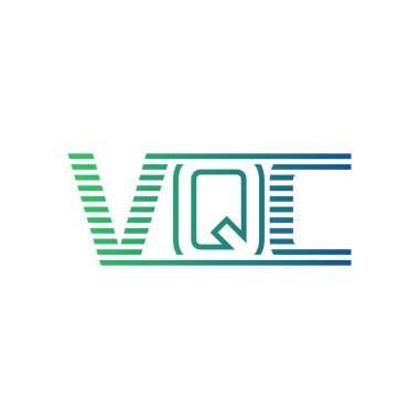 Modern VQC Logo Tasarımı. Harf VQC İş Kimliği Minimalist, Profesyonel ve Çok Yönlü Markalaştırma Simgesi