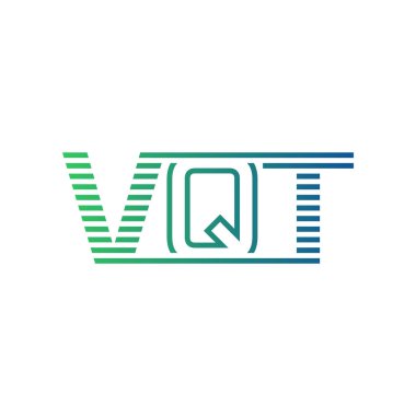 Modern VQT Logo Tasarımı. Harf VQT Minimalist, Profesyonel ve İş Kimliği için Çok Yönlü Markalaştırma Simgesi