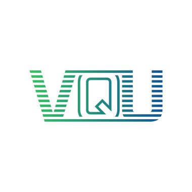 Modern VQU Logo Tasarımı. Harf VQU İş Kimliği Minimalist, Profesyonel ve Çok Yönlü Markalaştırma Simgesi